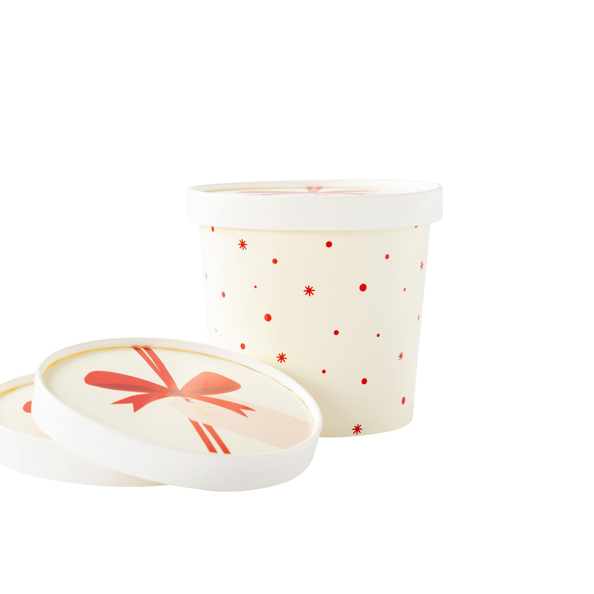 Believe Christmas Ric Rac Treat Cups & Lids